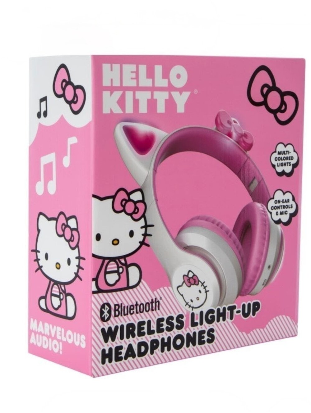 Bluetooth Hello Kitty Wireless Light Up Headphones